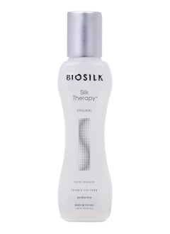 BIOSILK BioSilk Silk Therapy Original, Reconstructing Treatment For Adding Shine & Helping Prevent Split Ends, Sulfate, Paraben, & Cruelty-Free, 2.26 Oz  - Image 1
