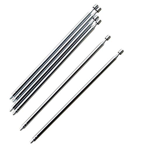 weelye 6 Pcs Universal Telescopic Metal Long Antenna for Remote Control Accessory Childrens Electric Ride on Toys RC Car Replacement Parts - Image 1