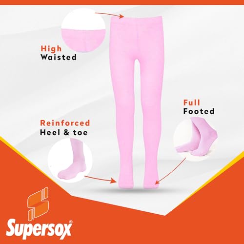 Supersox Tights for Babies, Made with Breathable, Anti Odour & Moisture Absorbent Combed Cotton, Ideal for All Day Activity (Pack Of 1) - Image 4
