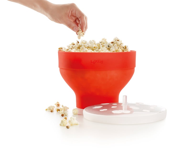 Lekue Microwave Popcorn PopperPopcorn Maker Red