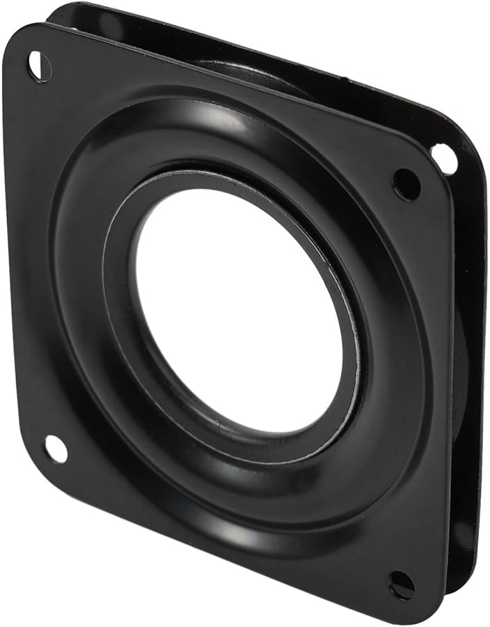 Heavy Duty 360 Degree Rotating Swivel Turntable Plate 3 Inch Black Galvanized Steel - Image 2