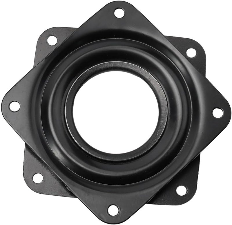 Heavy Duty 360 Degree Rotating Swivel Turntable Plate 3 Inch Black Galvanized Steel - Image 4