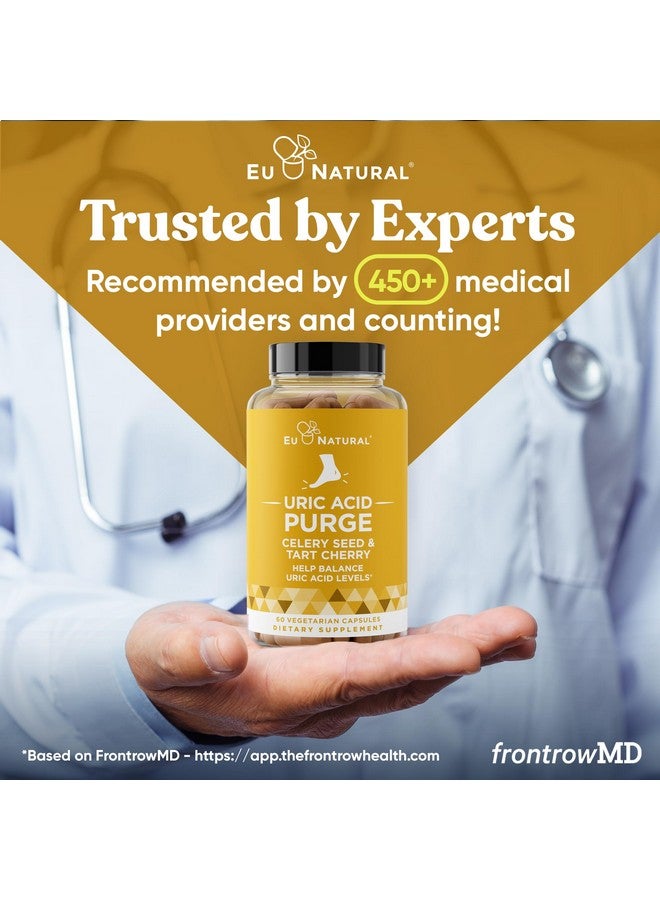 Eu Natural تطهير! طرد حمض اليوريك - كل واشرب ما تريد - إزالة السموم وتنظيف الجسم مع مستخلص بذور الكرفس، الكرز الحامض و تشانكا بيدرا لدعم المفاصل الفعال والحركة النشطة - 120 كبسولة نباتية لينة - Image 4