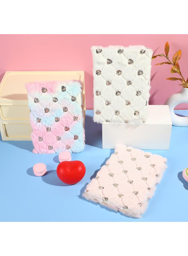 Bluejw New Plush Love Sequins A5 Horizontal Line Notebook High Color Value Gradient Notebook Student Hand Account Book - Image 3