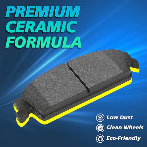 Haruma D1363 D1194 Ceramic Disc Brake Pads Left & Right Set Compatible for Cadillac Escalade ESV EXT 2008-2014,Chevrolet Suburban 1500 Tahoe Avalanche Silverado 1500,GMC Yukon XL 1500 Sierra 1500 - Image 3