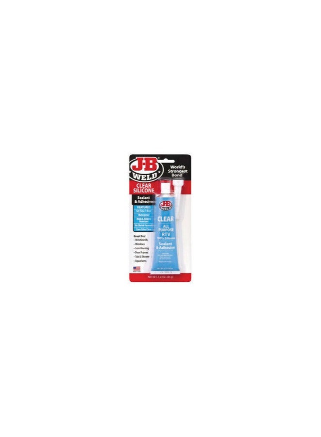 J-B WELD CLEAR SILICONE SEALANT & ADHESIVE