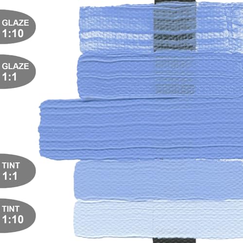 Golden 2 Oz Heavy Body Acrylic Color Paints Color: Light Ultramarine Blue - Image 4
