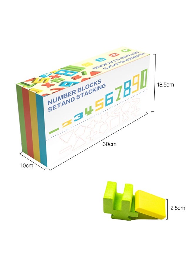GROIC - Foam Math Blocks Educational Toys, Including Math Manipulatives, Balanced Stacking, Memory Training, Unique Number Blocks for Math, Ages 3 and up as Gifts, Party Games, Education - Image 1