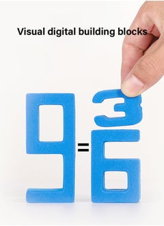 GROIC Foam Math Blocks Educational Toys, Including Math Manipulatives, Balanced Stacking, Memory Training, Unique Number Blocks for Math, Ages 3 and up as Gifts, Party Games, Education  - Image 2