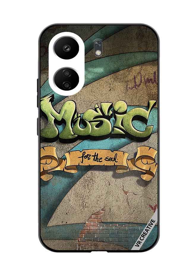 VR CREATIVE Protective Case Cover For Xiaomi Redmi 13C Music For The Soul Design Multicolour - Image 1