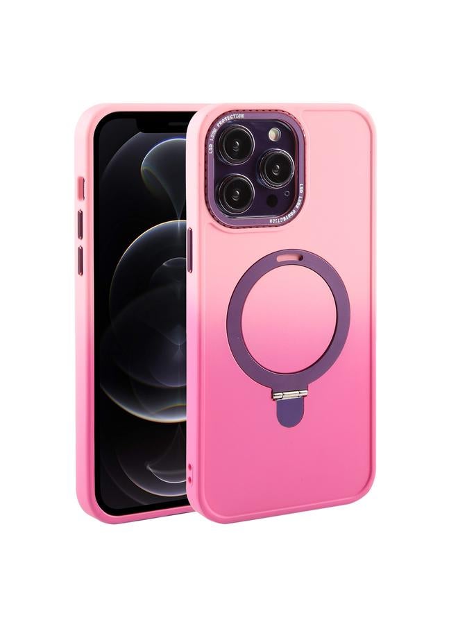 Zaboon Case For iPhone 12 Pro Gradient MagSafe Holder Liquid TPU Hybrid PC Phone Case - Image 1