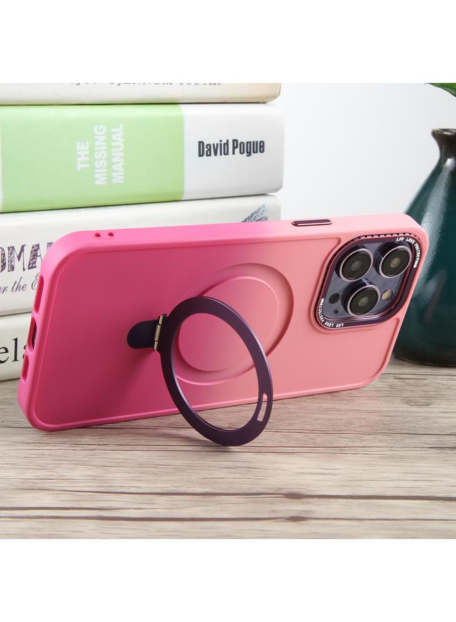 Zaboon Case For iPhone 12 Pro Gradient MagSafe Holder Liquid TPU Hybrid PC Phone Case - Image 4