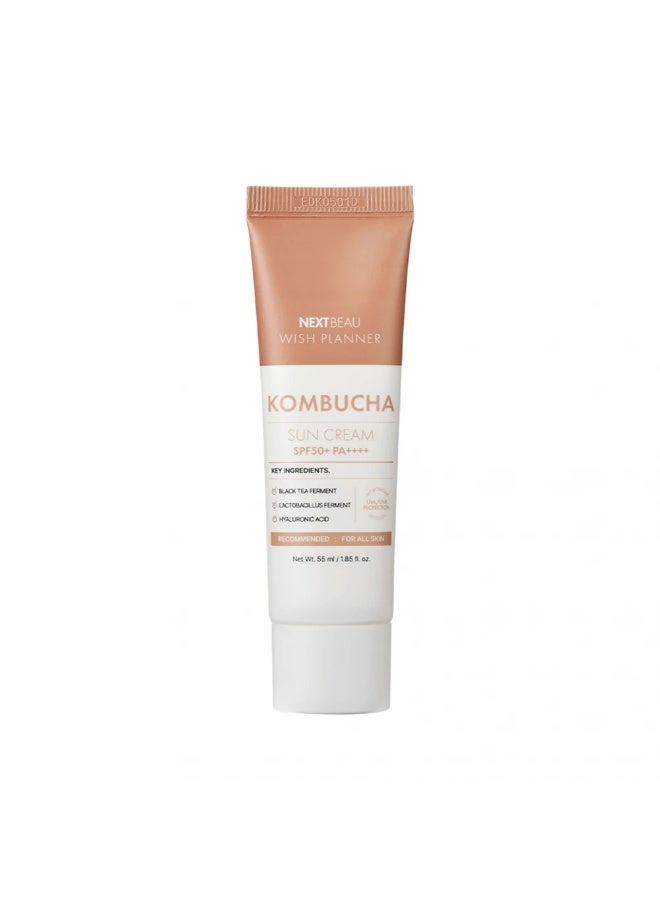 NEXTBEAU Wish Planner Kombucha Biome Sun Screen SPF50+ PA++++ 55ml