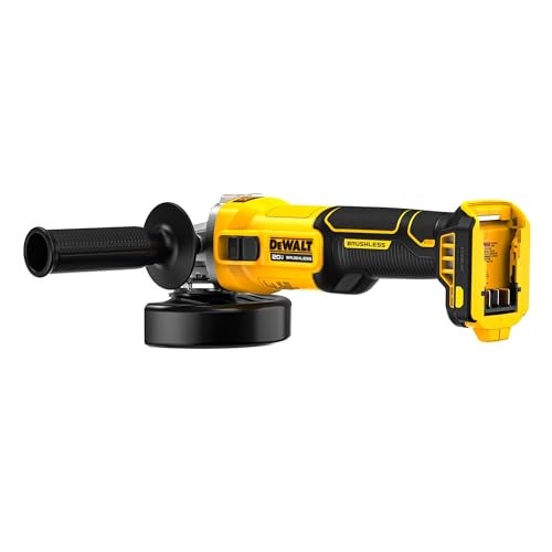 DEWALT 20V MAX Cordless 4 1/2 Inch Slide-Switch Power Angle Grinder, Bare Tool Only (DCG407B) - Image 4