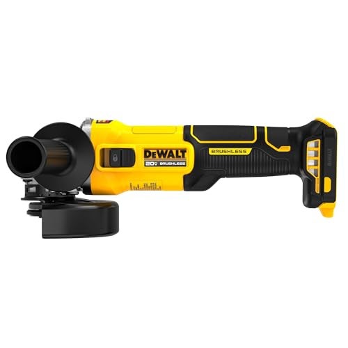 DEWALT 20V MAX Cordless 4 1/2 Inch Slide-Switch Power Angle Grinder, Bare Tool Only (DCG407B) - Image 1
