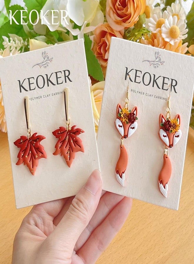 Keoker Fall Polymer Clay Cutters for Polymer Clay Jewelry, 13 shapes Clay Earring Cutters Fall, Autumn Theme - Image 4