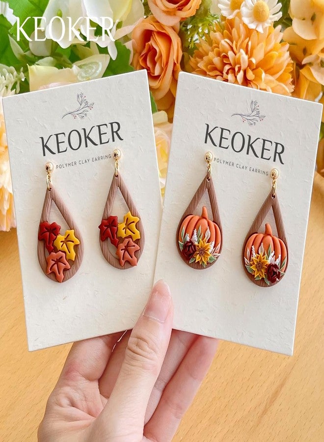 Keoker Fall Polymer Clay Cutters for Polymer Clay Jewelry, 13 shapes Clay Earring Cutters Fall, Autumn Theme - Image 5