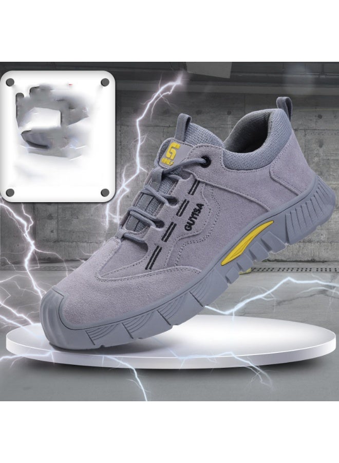 NIBEMINENT Indestructible Shoes Work Sneakers Steel Toe Cap Safety Shoes Men Boots Anti-smash Anti-puncture Work Boots Security - Image 1