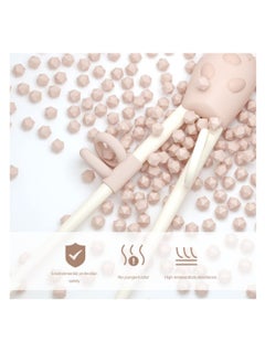 Excefore Training Chopsticks Set Kids Training Chopsticks Toddler Learning Utensils Chopsticks Spoon Fork Children Training Chopsticks Learning Chopsticks for Beginners  - Image 2