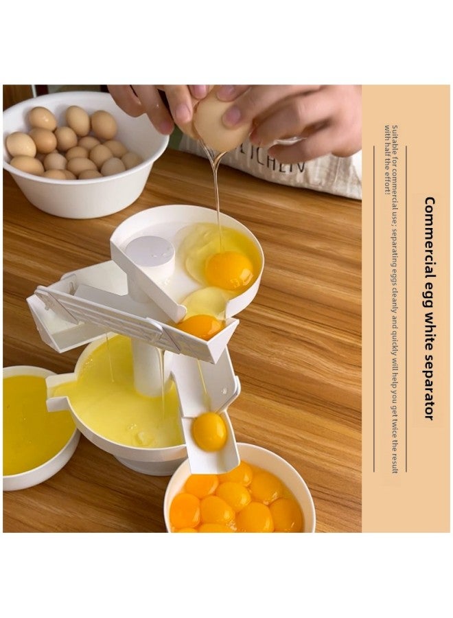 Commercial Large Egg White Separator Egg Egg White Egg Yolk Separator Baking Tool Egg White Liquid Separation Machine-Specifications:↬ ↬ ↬ Egg White Separator Three Layers + Silicone Brush ↫ ↫ ↫ - Image 4