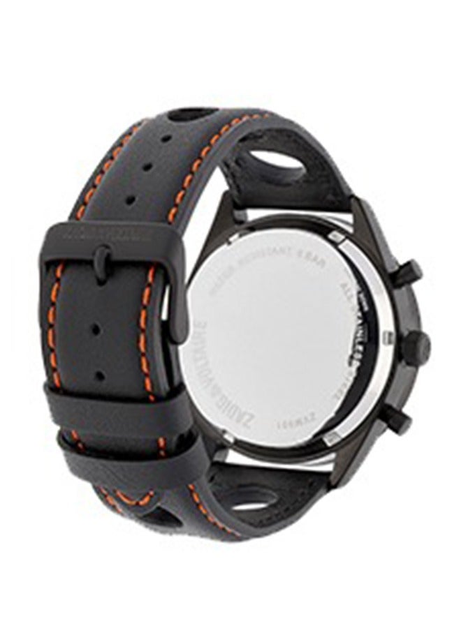 ZADIG & VOLTAIRE Mens Zadig & Voltaire Quartz Watch, Chronograph Display and Leather Strap - ZVM901 - Image 3