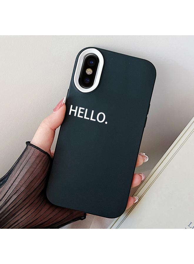 S-TOP Case For iPhone XS Max HELLO Word PC Hybrid TPU Phone Case - Image 1