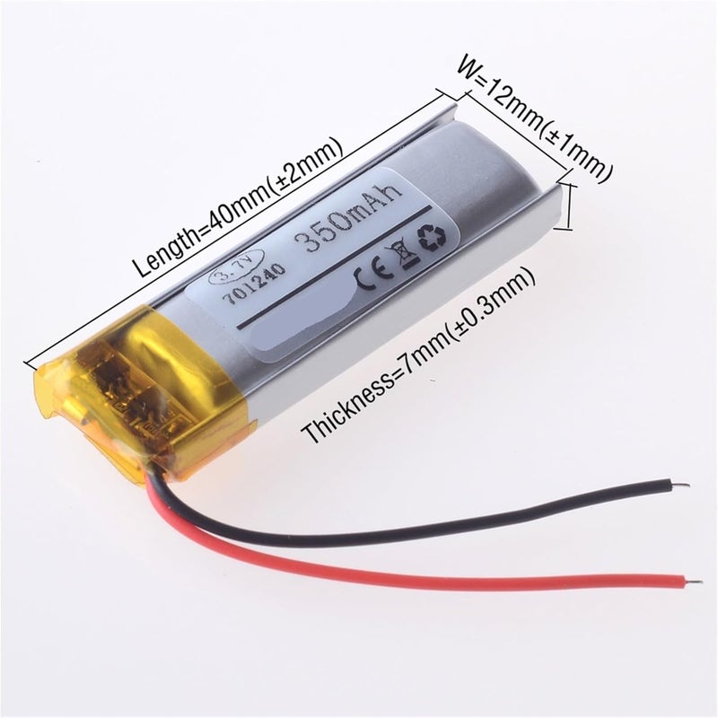 701240 3.7V 350mAh 1/10PCS(10pcs) - Image 2