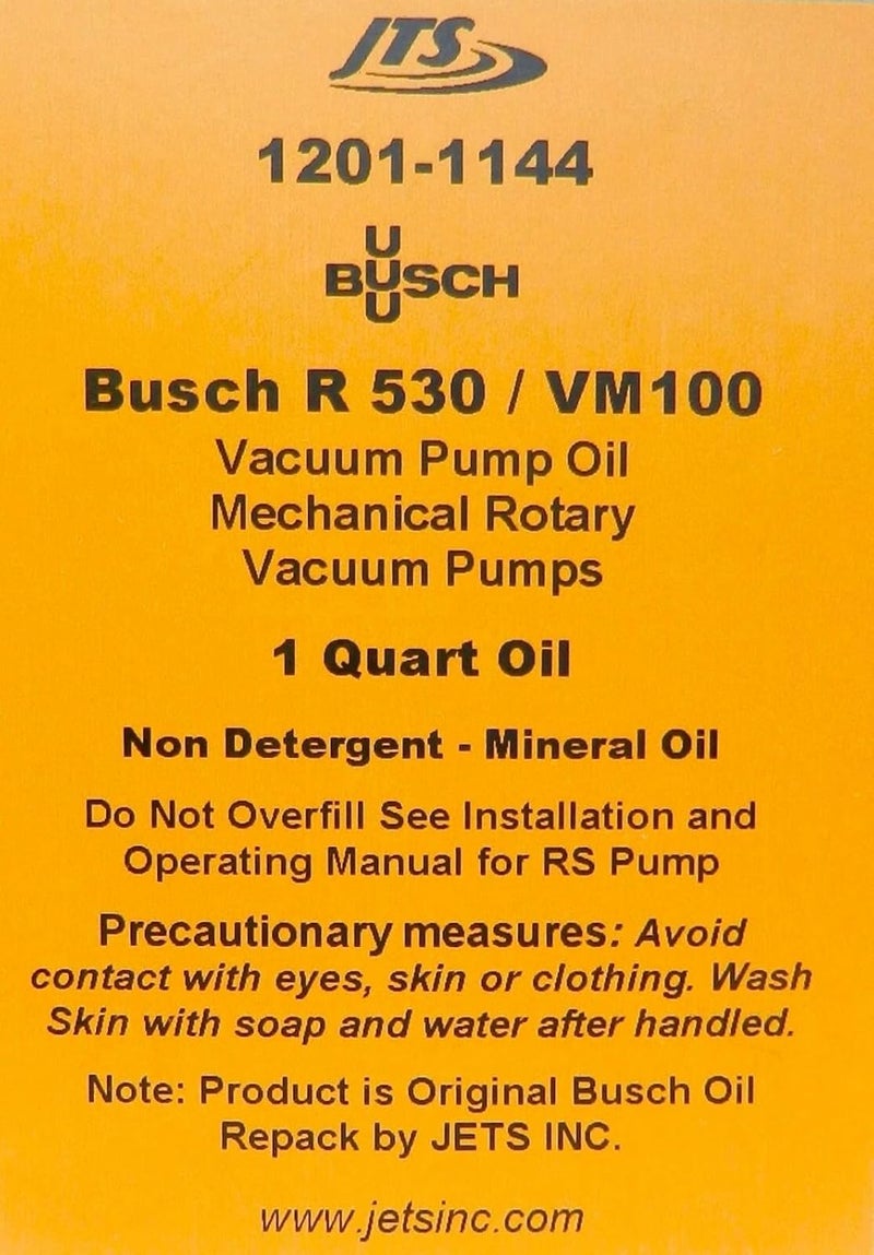 JTS زيت مضخة الفراغ JTS Busch R-530 1 كوارت VM 100 - Image 4
