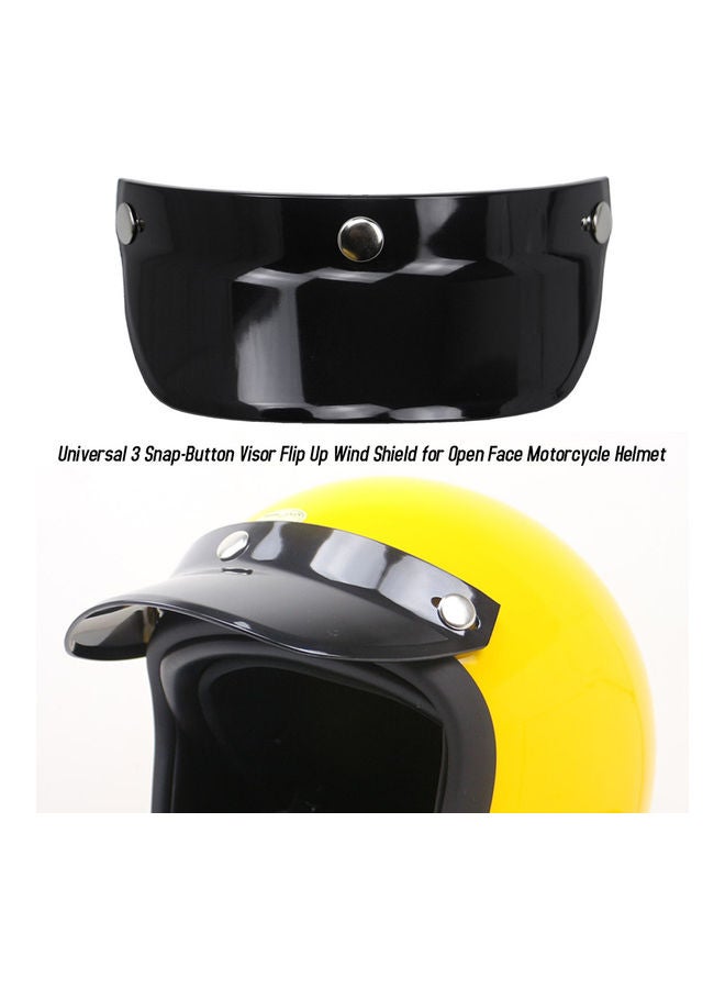 NIBEMINENT Snap-Button Visor Flip Up Windshield  - Image 3