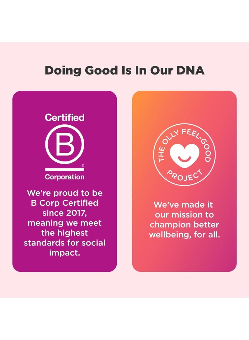 OLLY Glowing Skin Gummy, Hydrated & Youthful Skin,* Hyaluronic Acid, Collagen Peptides, Sea Buckthorn, Plump Berry Flavor, 25 Day Supply - 50 Count - Image 4