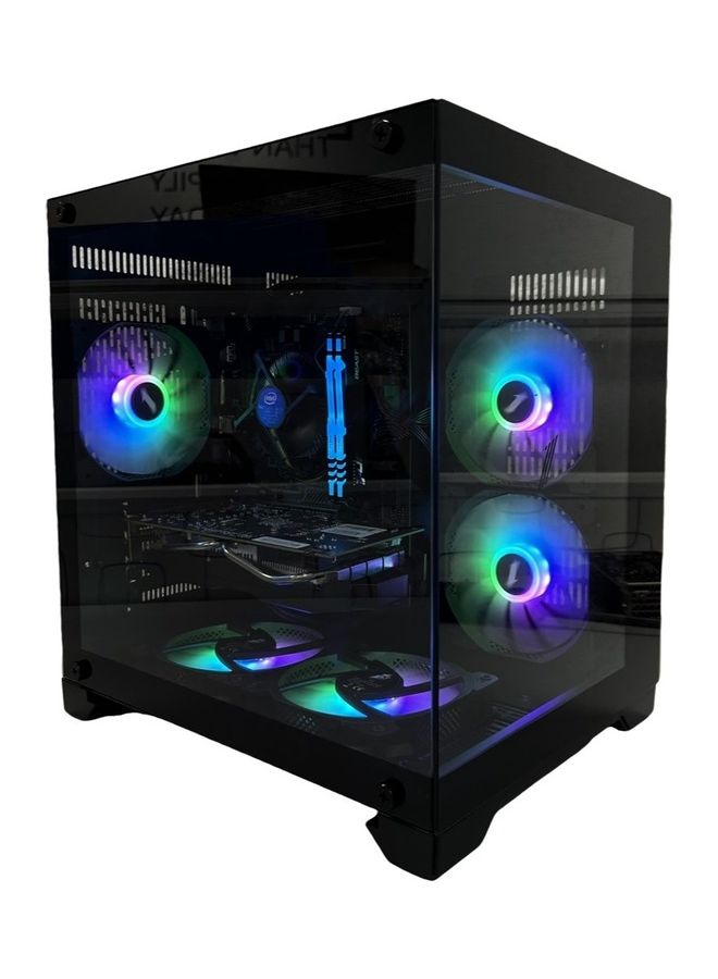 فرست بلاير كمبيوتر ألعاب TMD Radeon مزود بمعالج Core i5-10400F وذاكرة وصول عشوائي سعة 16 جيجابايت ومحرك أقراص SSD سعة 1 تيرابايت ونظام تشغيل Windows 10 Pro /AMD RX580 مع مراوح RGB - Image 1