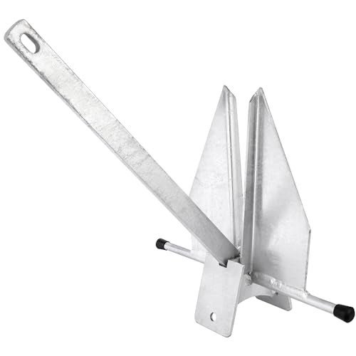 MARINE SYSTEM Galvanized Fluke Anchor 8 LB 10 LB 13 lb for Different Size Boats Pontoon, Deck, Fishing, and Sail (8 LB: 12-22 FT Boats) - Image 2
