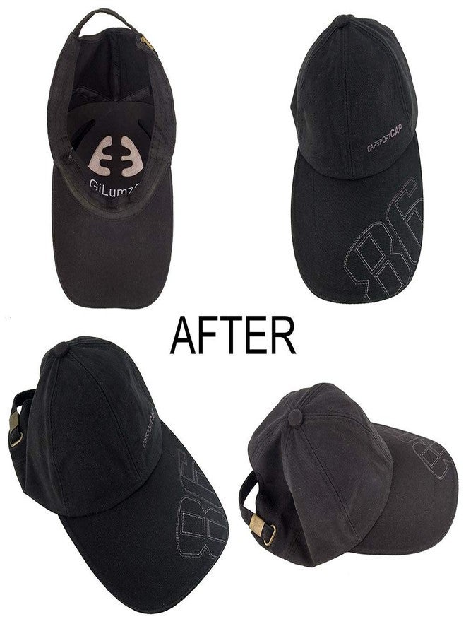Gilumza 2pk Black Baseball Caps Inserts Semicircle Crown Flexible Shaper Plastic Hat Liner Support for Snapback Fitted Ball Sport Cap and More - Image 4