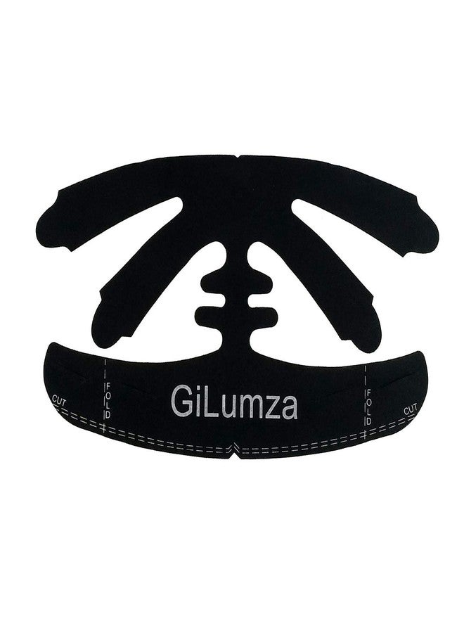Gilumza 2pk Black Baseball Caps Inserts Semicircle Crown Flexible Shaper Plastic Hat Liner Support for Snapback Fitted Ball Sport Cap and More - Image 1