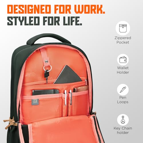 Skybags Zynex 01 30L Laptop Backpack (Dark Olive) - Image 4