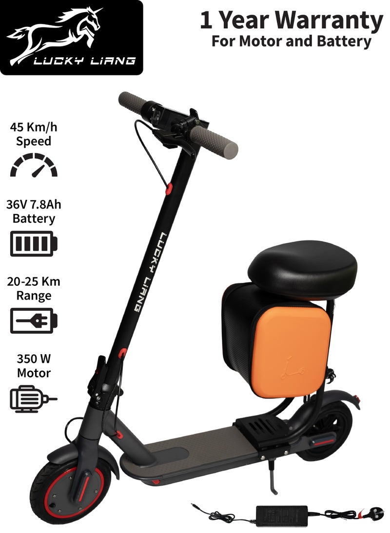 Lucky Liang L11 Plus Electric Scooter with Seat, 350W Motor, 36V 7.8Ah Battery, 25Km Range, Foldable E-Scooter, Comfortable & Lightweight Aluminium Frame - Image 1