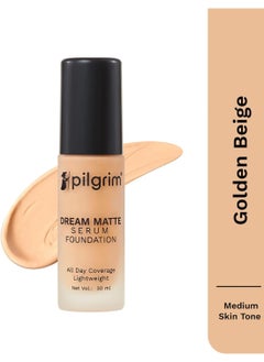 PILGRIM Pilgrim Golden Beige Serum Liquid Foundation Matte & Poreless 30 ml  - Image 2