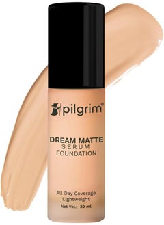 PILGRIM Pilgrim Golden Beige Serum Liquid Foundation Matte & Poreless 30 ml  - Image 1