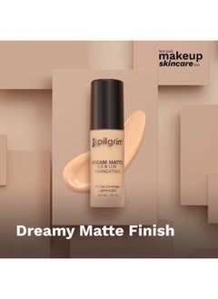 PILGRIM Pilgrim Golden Beige Serum Liquid Foundation Matte & Poreless 30 ml  - Image 3