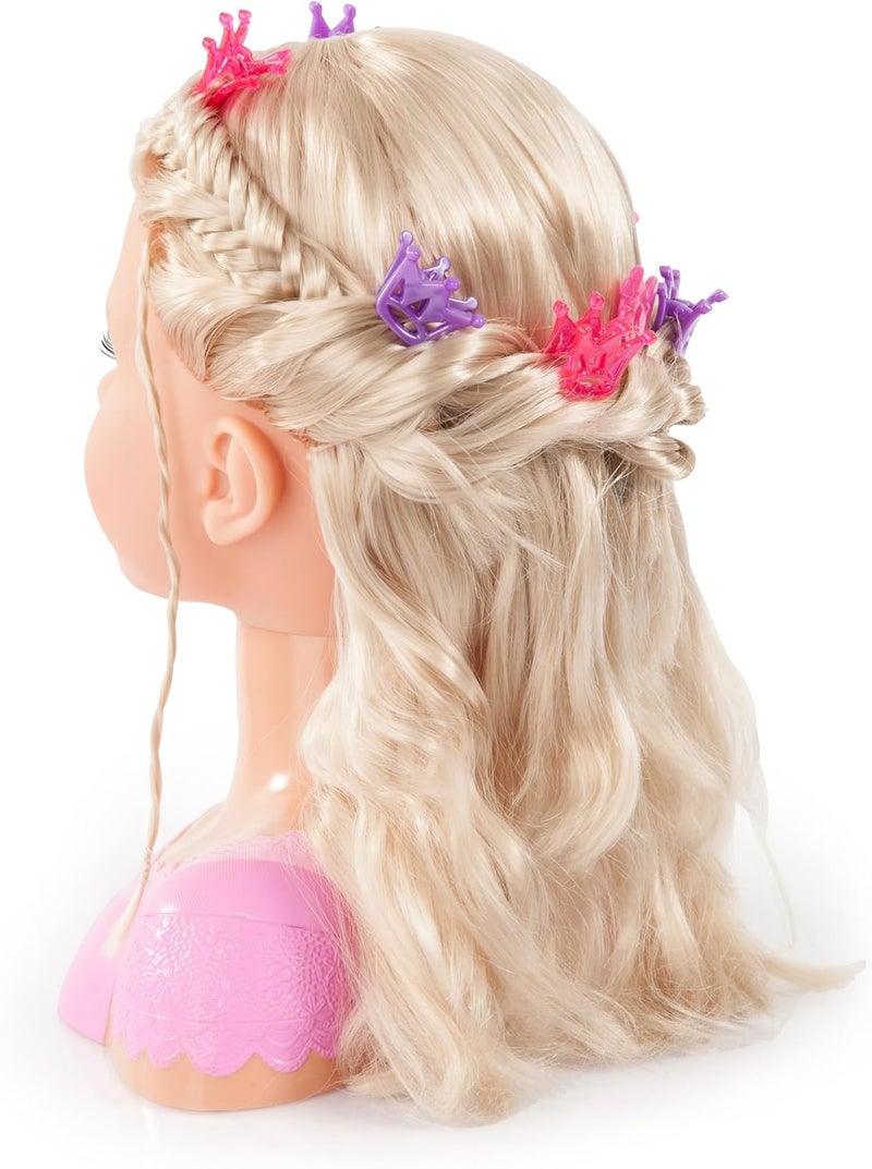 Bayer Design Charlene Super Model Blonde Styling Head with Makeup - Image 5