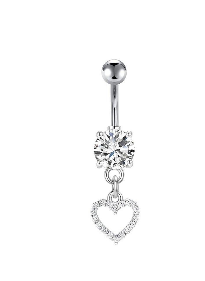 Generic - 4 PCS long  silvery Belly  Rings Set - Image 1