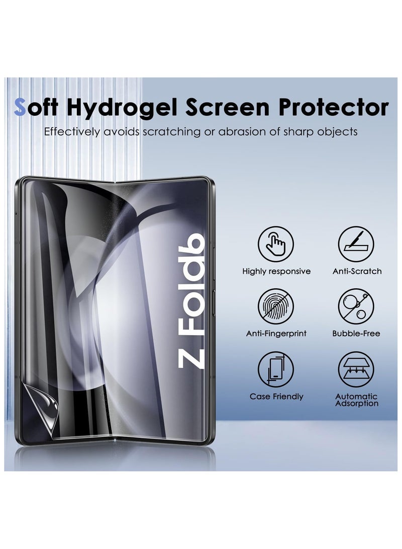 SYOSI Screen Protector [1SET] for Samsung Galaxy Z Fold 6, Galaxy Fold 6 HD Clear TPU Soft Film [Full Coverage][Fingerprint Recognition][touch-sensitive], TPU Film [Not Glass] Screen Protector for Z Fold 6 - Image 2