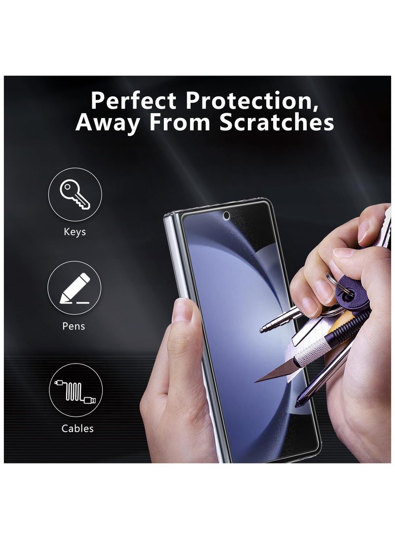 SYOSI Screen Protector [1SET] for Samsung Galaxy Z Fold 6, Galaxy Fold 6 HD Clear TPU Soft Film [Full Coverage][Fingerprint Recognition][touch-sensitive], TPU Film [Not Glass] Screen Protector for Z Fold 6 - Image 3