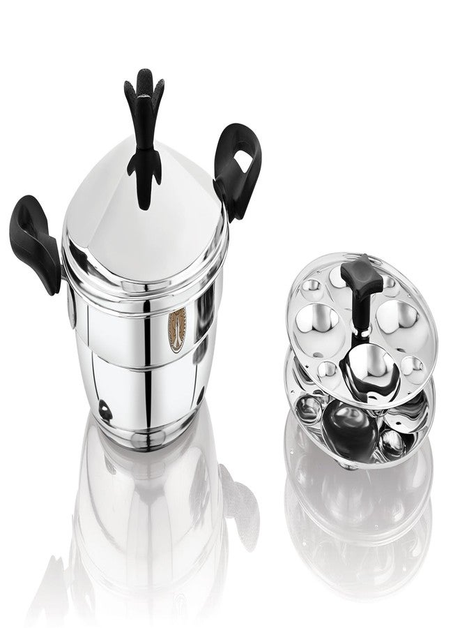 Ammantran Mom's Magic Stainless Steel Idli Kadahi with 8 Idli Stands, Easy to Clean & Durable Steel Kadahi 2200ML - Image 1