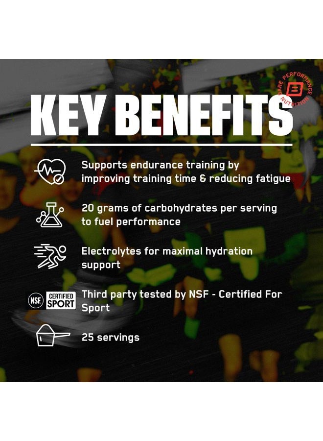 Bare Performance Nutrition بي بي إن جي.1.م جو واحد أكثر رياضة، وقود تدريب التحمل، بطيخ مملح، مصدر كربوهيدرات متفوق وصيغة إلكتروليت، تقليل التعب، 25 حصة - Image 3