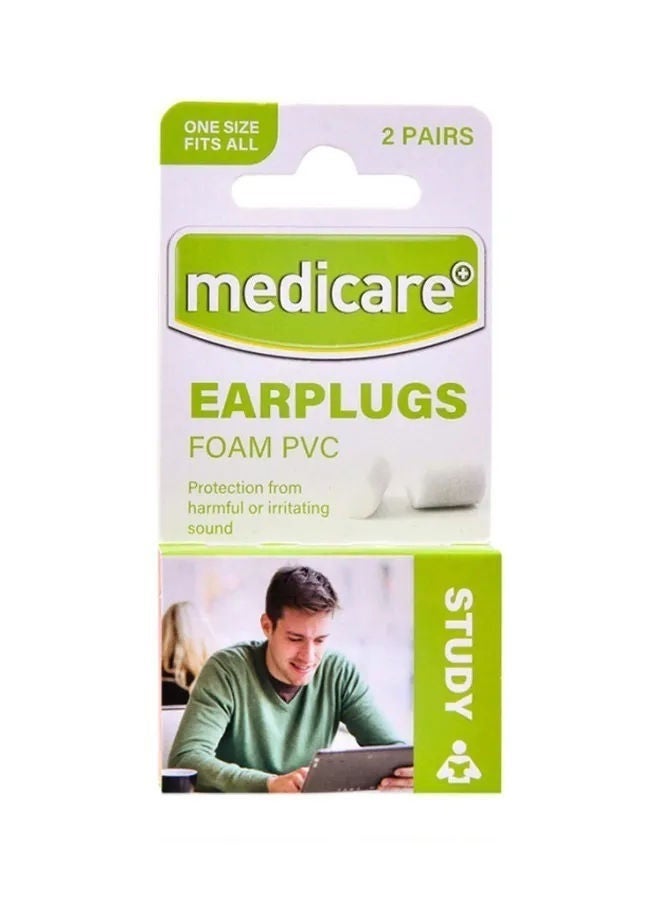 PVC Foam Earplug, Pair Of 2