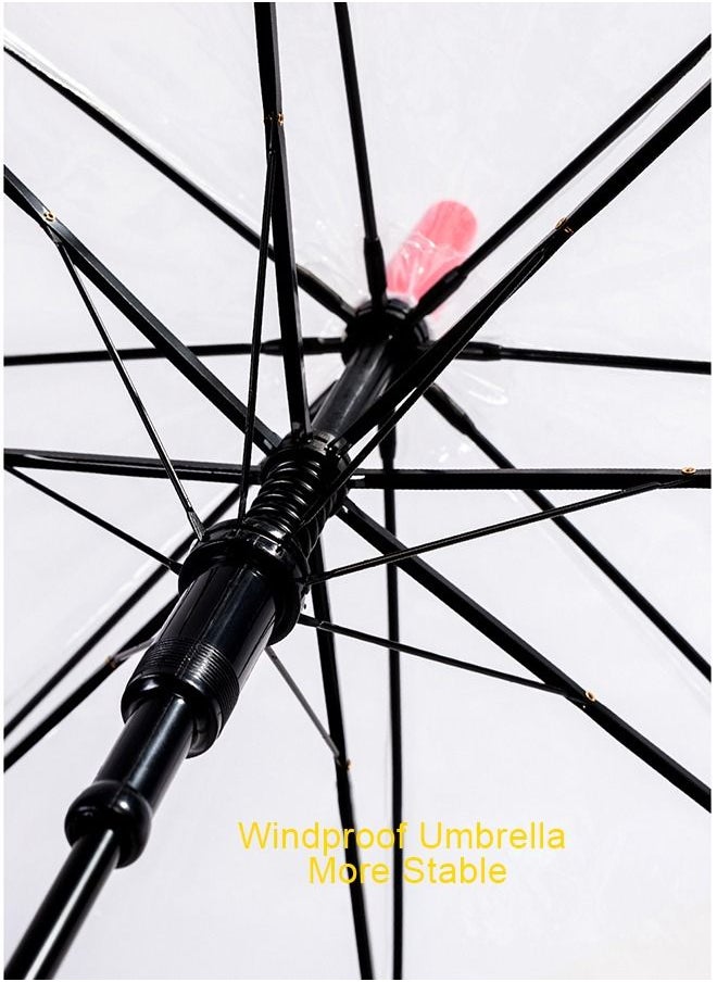 tornado gold - Fashion Transparent Arch Bird Cage Umbrella Long Handle Folding - Image 1