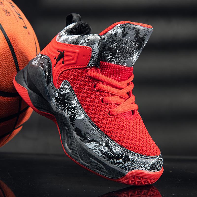 Children'S Sports Shoes 2025 Spring New Mesh Breathable Training Medium And Large Kidsren'S Casual Shoes Boys Basketball Shoes - Image 4