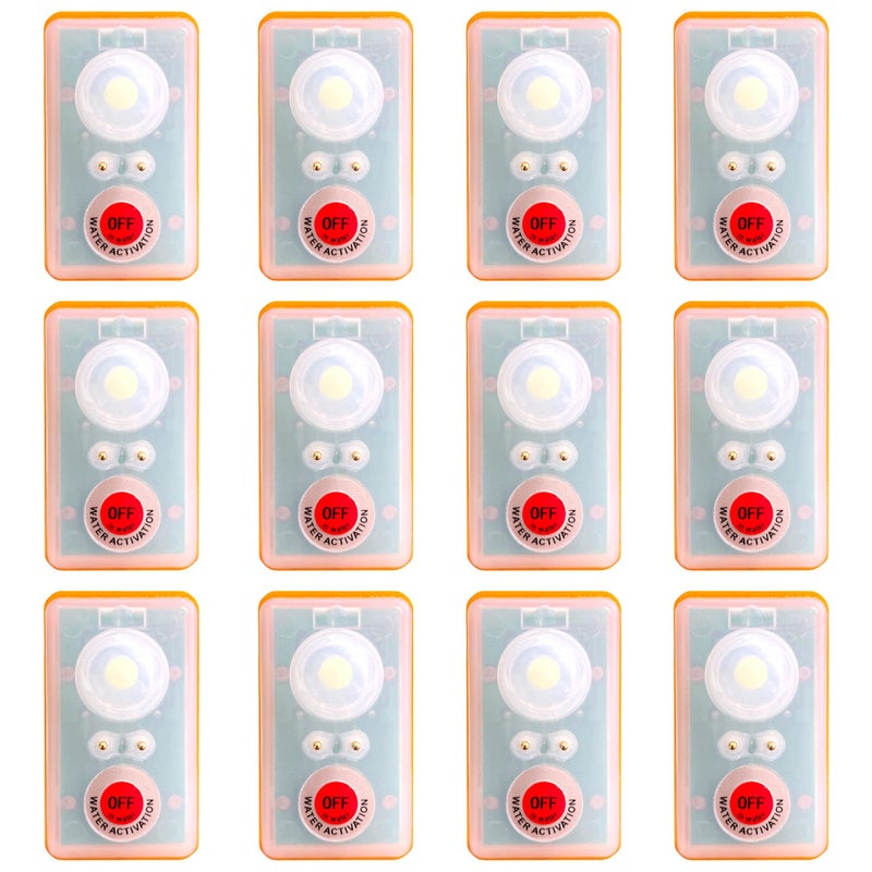 WICKED Life Jacket LED Strobe Light for Emergency Overboard Survival Water Activated High Intensity Beam Long Range Rescue 12 Pack - Image 2