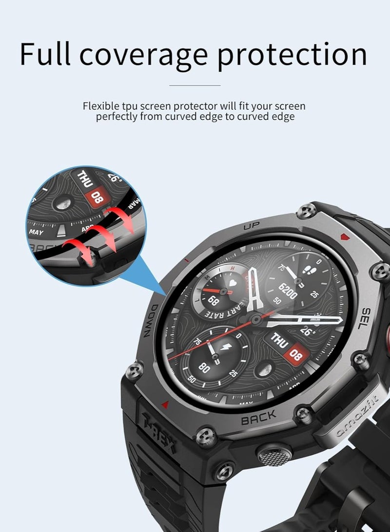 FITME 3pcs - Screen Protector 3D Compatible with Amazfit T-rex 3  - Image 2